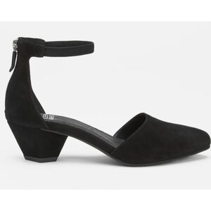 Eileen Fisher Just Suede Ankle-Strap Pump 7.5